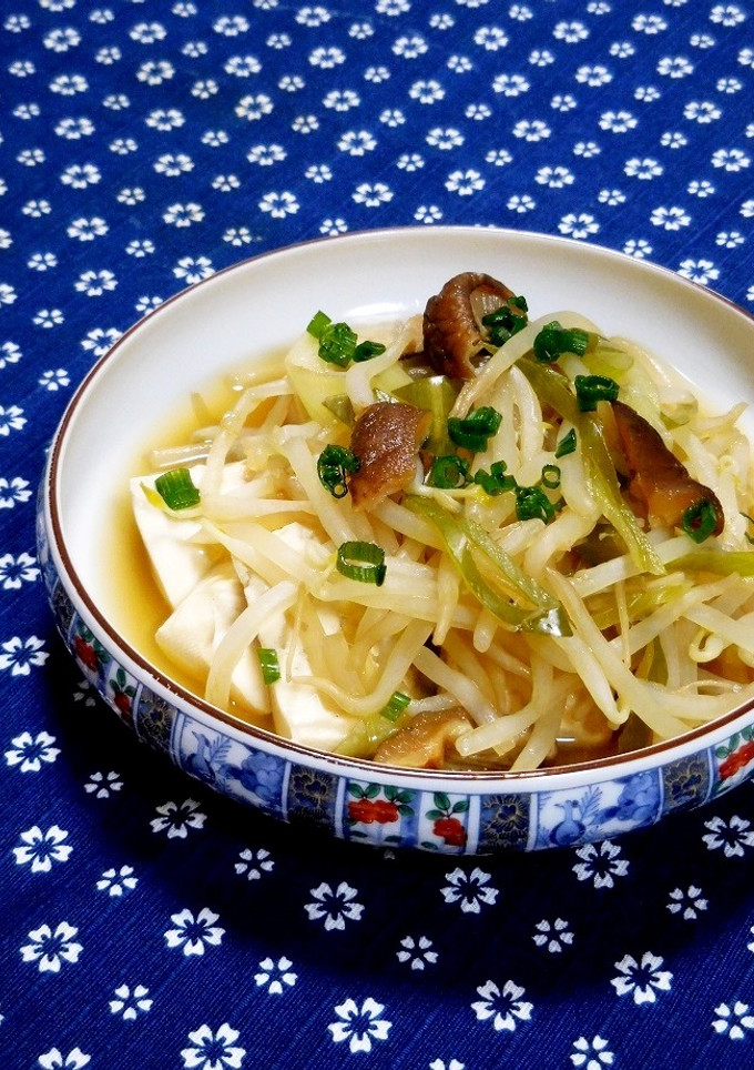 簡単節約料理☆豆腐ともやしの煮びたし✿-レシピのメイン写真