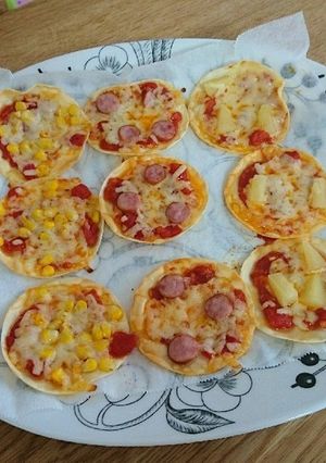 餃子の皮ピザ-レシピのメイン写真