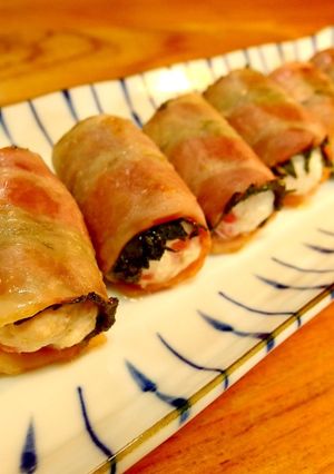 梅つくねのベーコン巻き-レシピのメイン写真