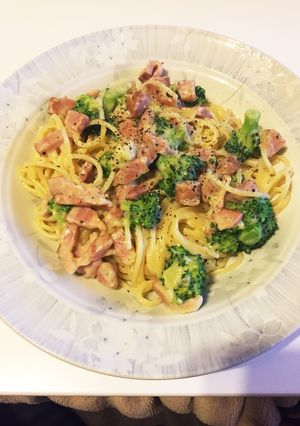 ブロッコリーとベーコンのクリームパスタ-レシピのメイン写真