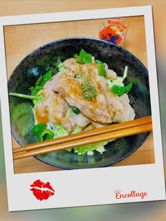 生姜焼き丼٩( ᐛ )و-レシピのメイン写真