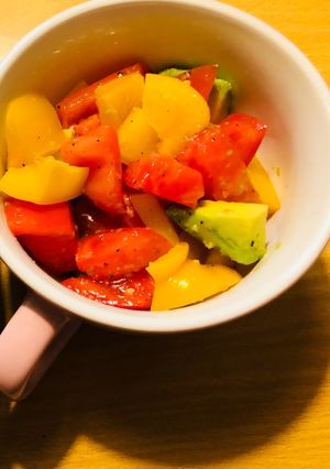 簡単副菜 パプリカトマトアボカドマリネ-レシピのメイン写真
