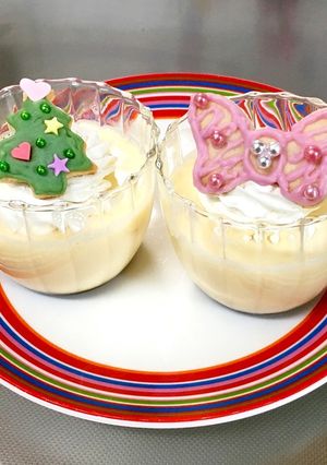 卵不使用プリンエルで簡単クリスマスプリン-レシピのメイン写真