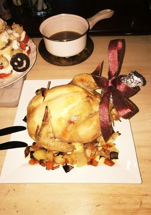 丸鶏のローストチキン-レシピのメイン写真