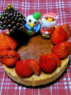 シンプルなチーズケーキも!クリスマスデコ-レシピのメイン写真