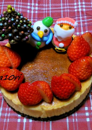 シンプルなチーズケーキも！クリスマスデコ-レシピのメイン写真
