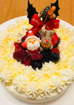 クリスマス レアチーズケーキ-レシピのメイン写真