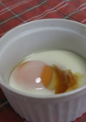 電子レンジで1分朝食卵-レシピのメイン写真