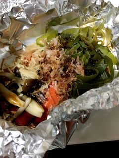 簡単 スモークサーモン、ホイル蒸し焼き-レシピのメイン写真