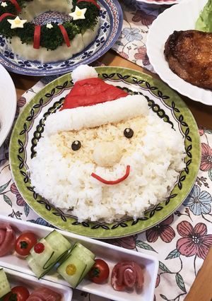 クリスマスに♡手巻き寿司にサンタ酢飯-レシピのメイン写真