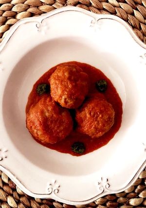 チーズ入りミートボールのトマトソース煮-レシピのメイン写真