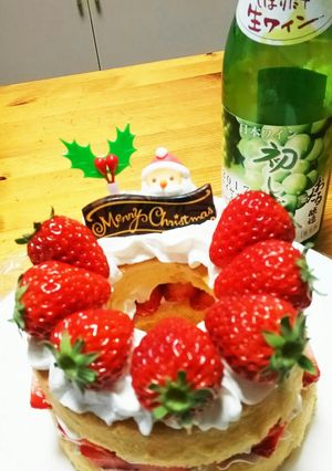 シフォンケーキでX'masケーキ-レシピのメイン写真