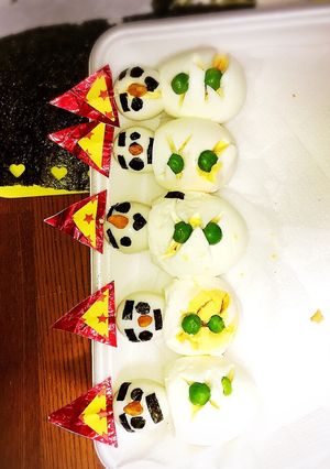 クリスマス☆卵雪だるまちゃん♡-レシピのメイン写真