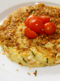 野菜ふりかけのふわとろ焼き-レシピのメイン写真
