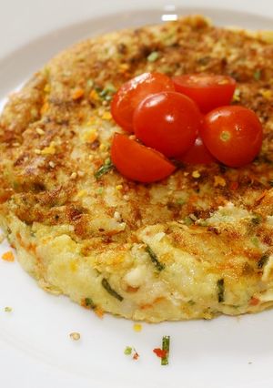 野菜ふりかけのふわとろ焼き-レシピのメイン写真