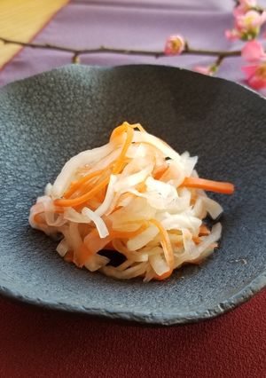 梅酢で作る紅白なます-レシピのメイン写真