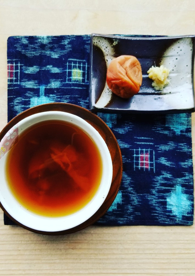 日本に古くから伝わる　梅醤番茶-レシピのメイン写真