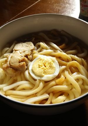 つゆは納豆のたれで。お手軽うどん-レシピのメイン写真