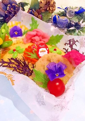 フラワーオムライス★クリスマス弁当-レシピのメイン写真