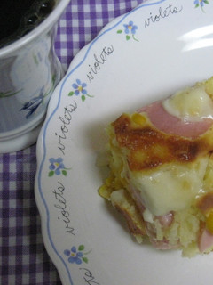 ホットケーキミックスでお手軽おさかなピザ-レシピのメイン写真