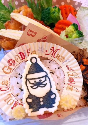 サンタのりあーと★チキン、クリスマス弁当-レシピのメイン写真