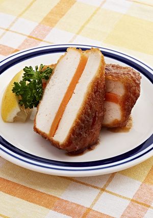 介護食 ハーフかつ 洋なしソース添え-レシピのメイン写真