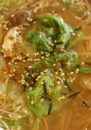 かつおふりかけ焼きにゅうめん-レシピのメイン写真
