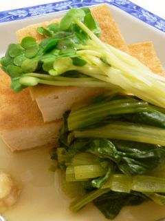 小松菜と厚揚げの煮物-レシピのメイン写真