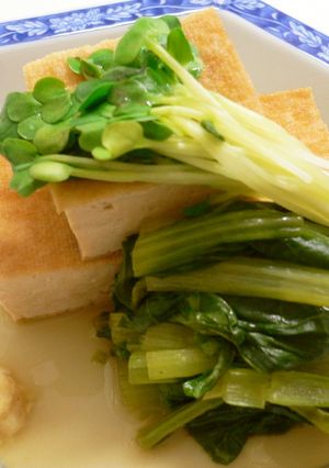 小松菜と厚揚げの煮物-レシピのメイン写真