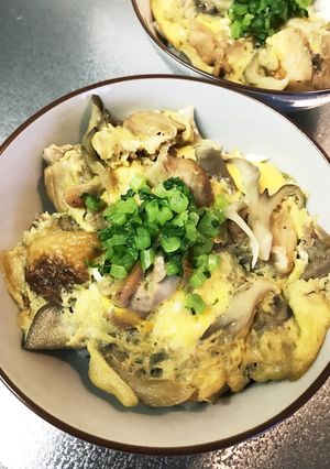 照り焼きチキンでたまご丼-レシピのメイン写真