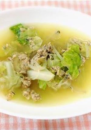 キャベツとお茶入り卵のスープ-レシピのメイン写真