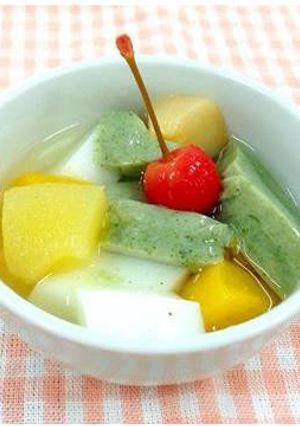 緑茶風味杏仁豆腐-レシピのメイン写真
