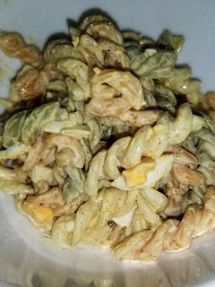 野菜マカロニと卵のカレー風味サラダ-レシピのメイン写真