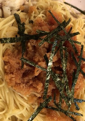 ギスカジカの親子パスタ激ウマ-レシピのメイン写真