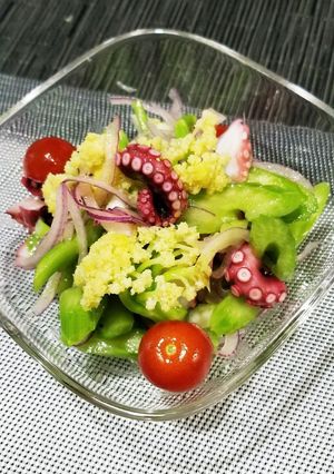 タコとセロリのマリネサラダ おもてなし-レシピのメイン写真