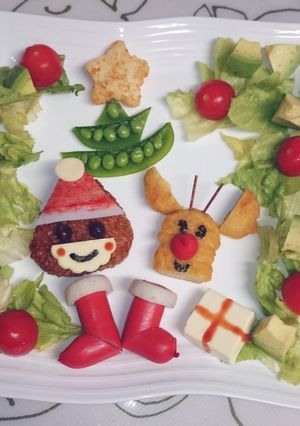 クリスマスプレート-レシピのメイン写真