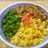 いんげんと鶏そぼろの簡単三食丼