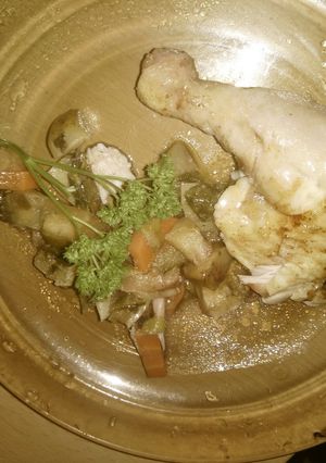 クリスマスの鳥の丸焼き(リンゴ入り)-レシピのメイン写真
