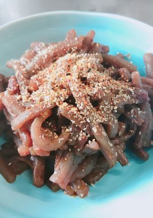 こんにゃくのごま味噌炒め-レシピのメイン写真