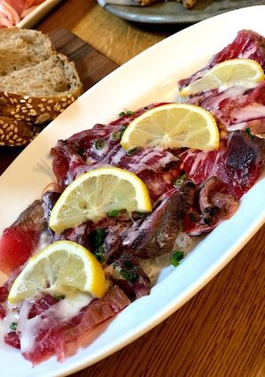 まぐろほほ肉カルパッチョ-レシピのメイン写真