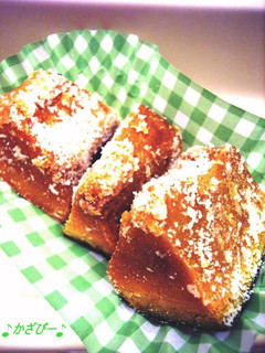 お弁当に♪かぼちゃの粉チーズまぶし-レシピのメイン写真