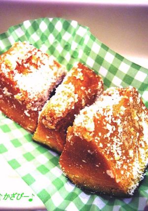お弁当に♪かぼちゃの粉チーズまぶし-レシピのメイン写真