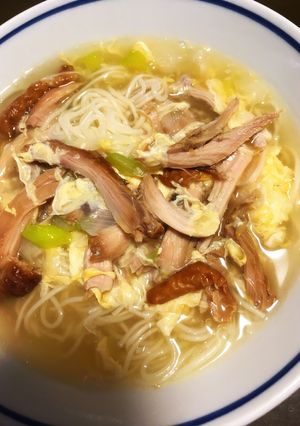 ローストチキンアレンジ！鶏うーめん-レシピのメイン写真
