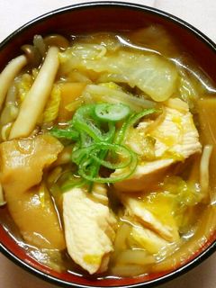 鶏むね肉と白菜 もやしメンマの中華スープ-レシピのメイン写真