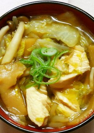 鶏むね肉と白菜 もやしメンマの中華スープ-レシピのメイン写真