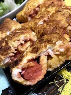 余った明太子でおつまみ卵焼き-レシピのメイン写真
