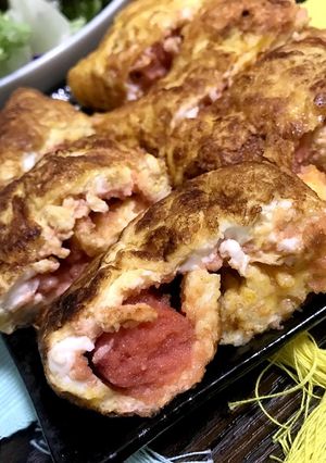 余った明太子でおつまみ卵焼き-レシピのメイン写真