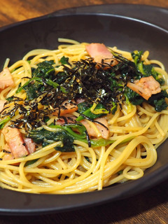 ベーコンとほうれん草の和風パスタ-レシピのメイン写真