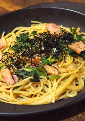 ベーコンとほうれん草の和風パスタ-レシピのメイン写真