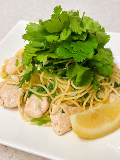 パクチーとささみのパスタ-レシピのメイン写真